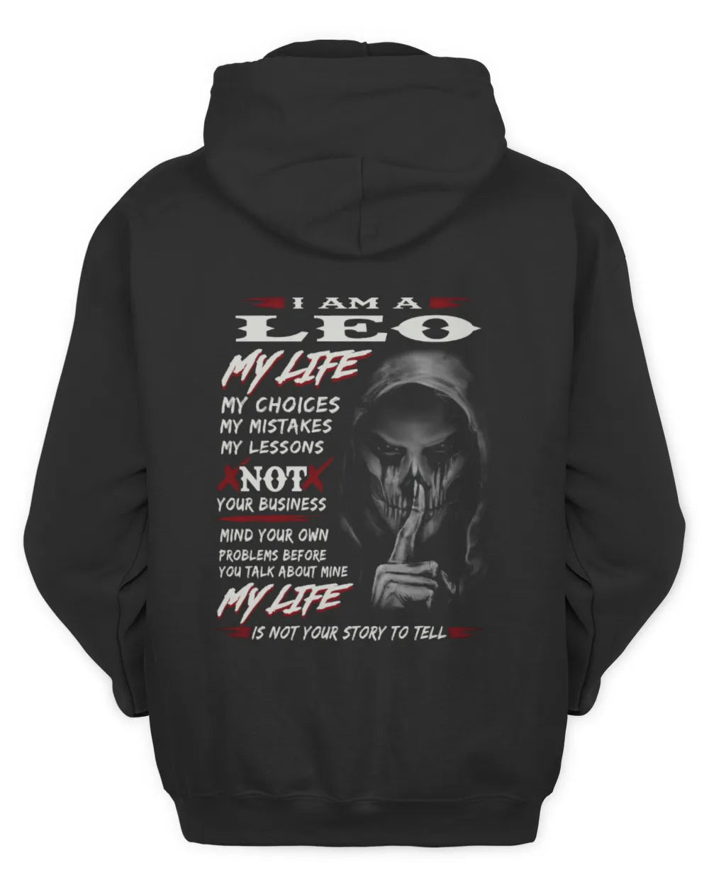 LEO ZODIAC HOODIE FOR MEN – MY LIFE, MY RULES, NOT YOUR BUSINESS - GIFT FOR MAN - TLEE00