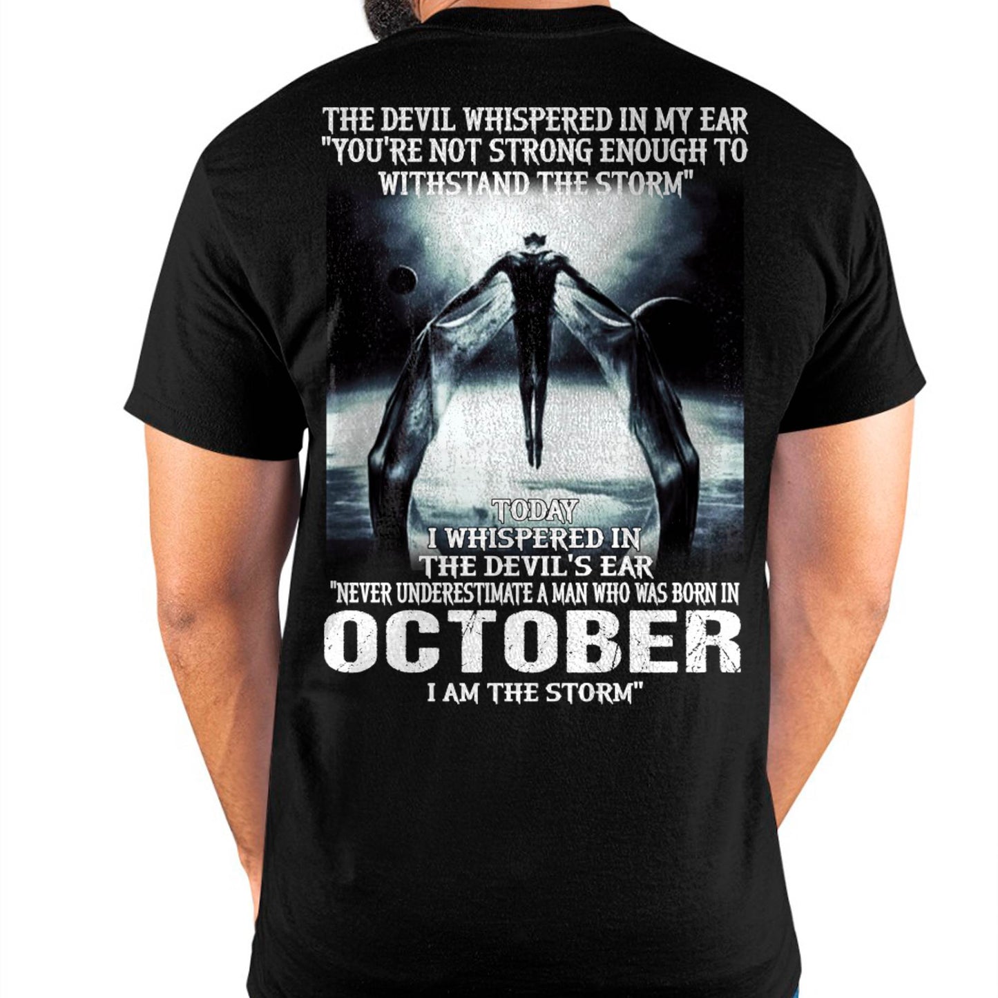 OCTOBER - THE DEVIL WHISPERED IN MY EAR - T-SHIRT FOR MAN - TLEE10 (SKU08-35-10)