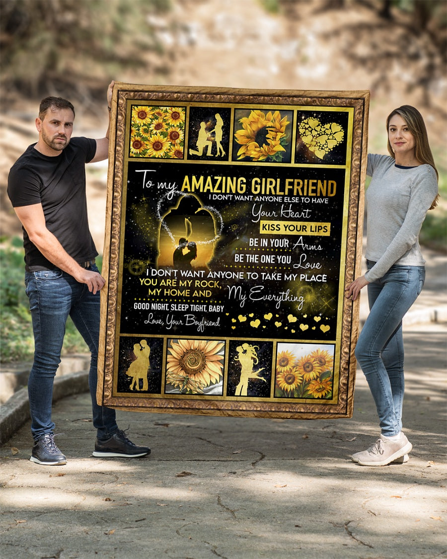 Special gift for girlfriend - blanket - from boyfriend