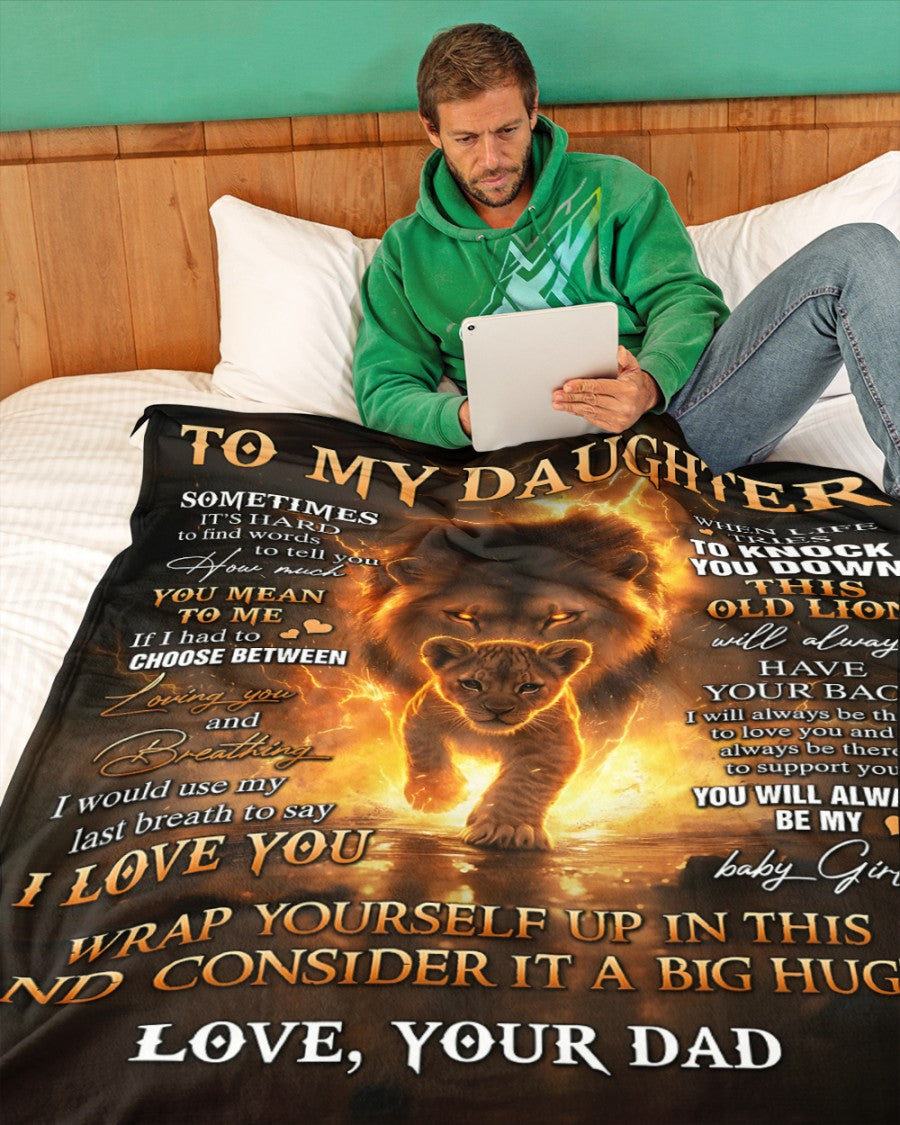 Special Gift For Your Daughter Blanket - From Dad (SKUB12-65)