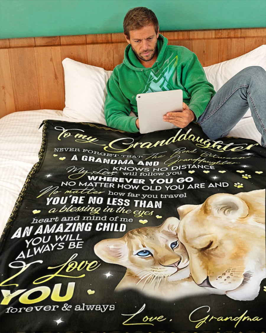 Special Gift For Your Granddaughter Blanket - From Grandma02