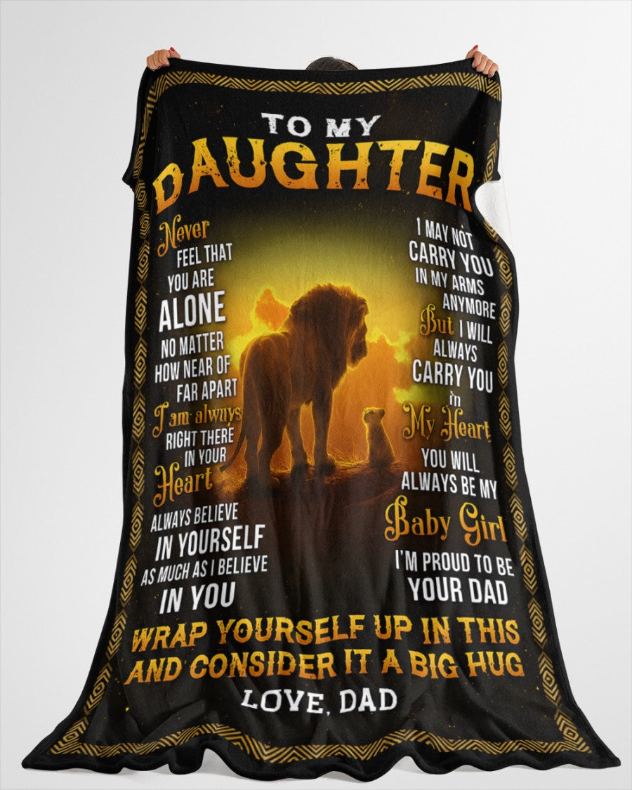 Special Gift For Your Daughter Blanket - From Dad (SKUB12-71)