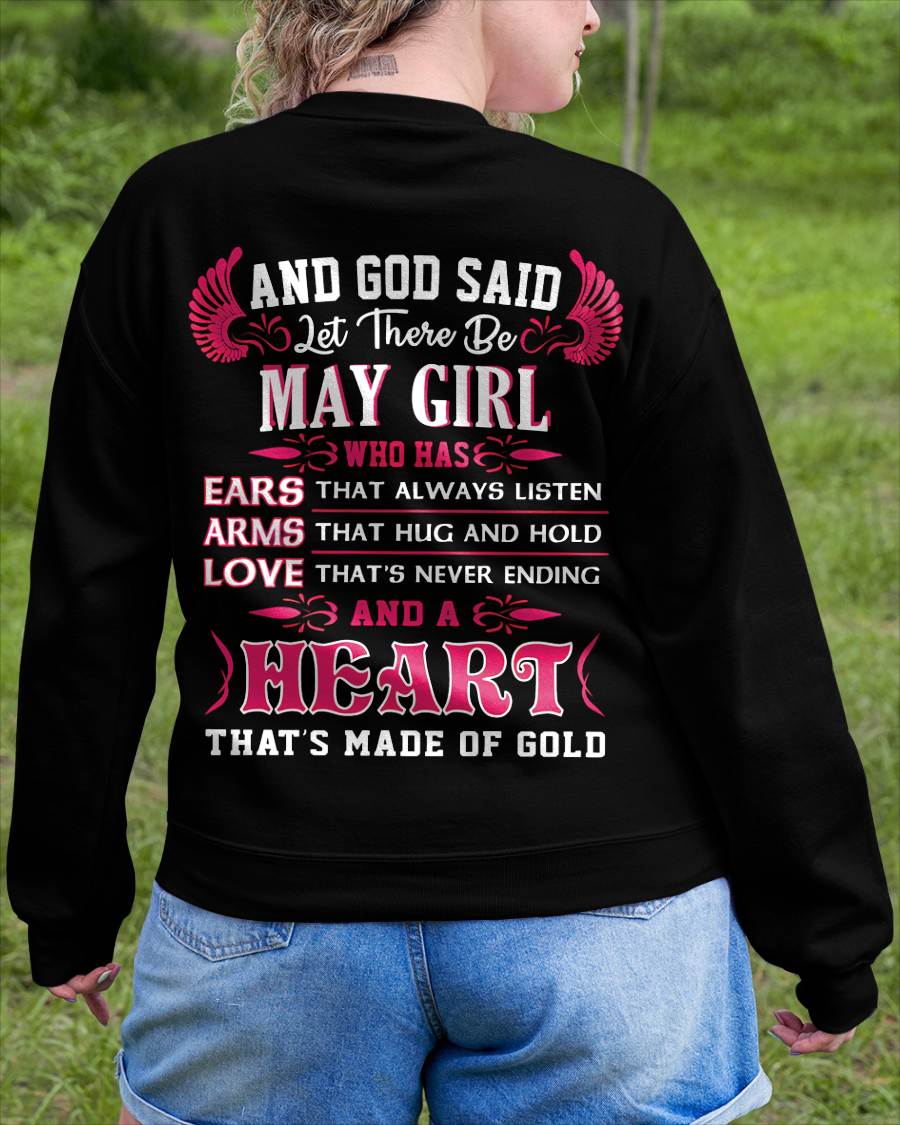 MAY GIRL – EARS THAT LISTEN ARMS THAT HUG LOVE NEVER ENDING HEART OF GOLD - FOR WOMEN - TLEE05 (SKU09-75-05)