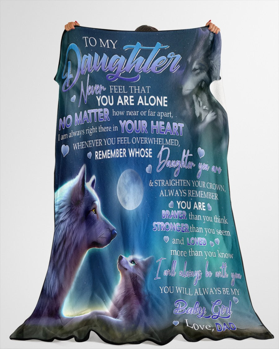 Special Gift For Your Daughter Blanket - From Dad (SKUB12-62)