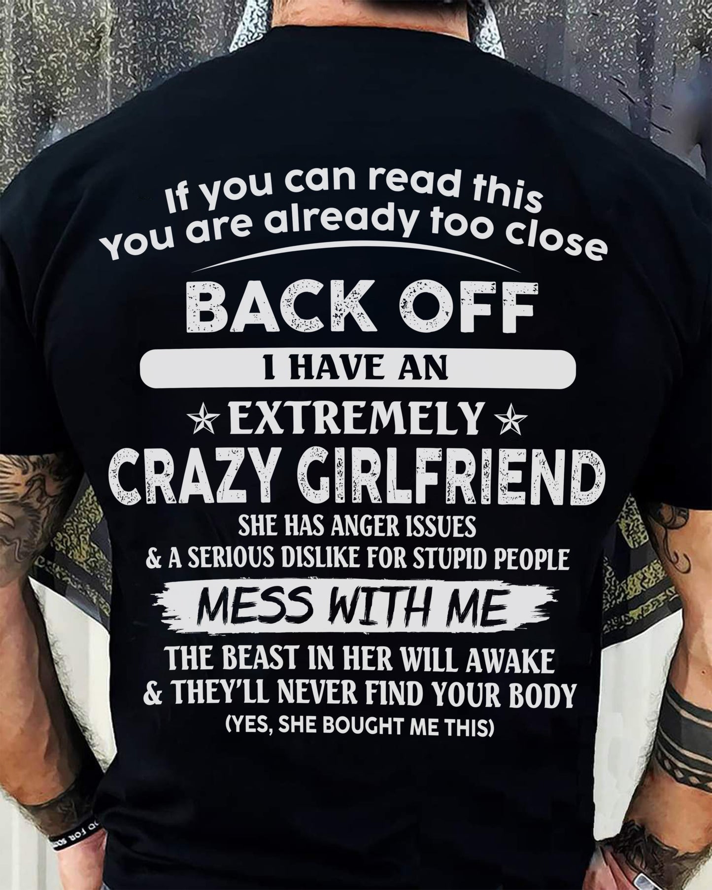 If You Can Read This You Are Already Too Close - Gift For Your Boyfriend, Husband From Wife - TLEE00 (SKU07-175-00)