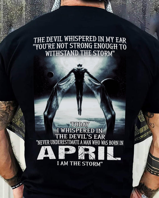 APRIL - THE DEVIL WHISPERED IN MY EAR - T-SHIRT FOR MAN - TLEE04 (SKU08-35-04)