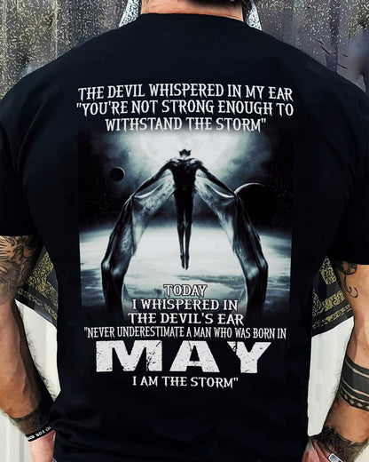 MAY - THE DEVIL WHISPERED IN MY EAR - T-SHIRT FOR MAN - TLEE05 (SKU08-35-05)