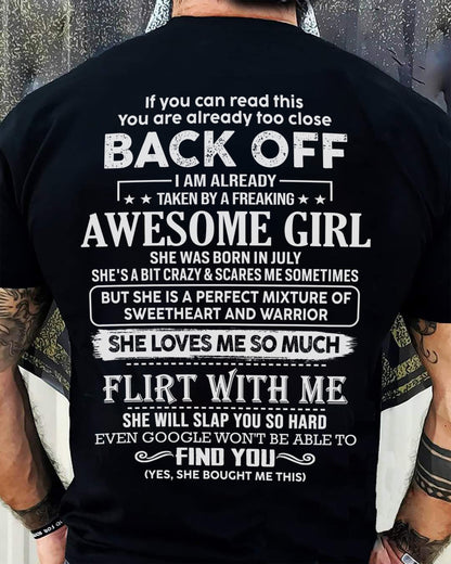 July – Awesome Girlfriend Born In July – Special gift for your Boyfriend – From Wife TLEE07 (SKU06-25-07)
