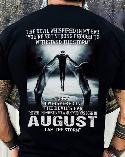 AUGUST - THE DEVIL WHISPERED IN MY EAR - T-SHIRT FOR MAN - TLEE08 (SKU08-35-08)