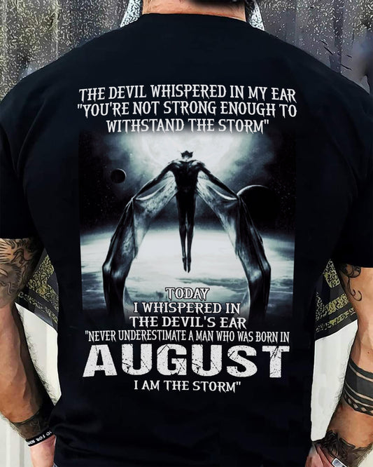 AUGUST - THE DEVIL WHISPERED IN MY EAR - T-SHIRT FOR MAN - TLEE08 (SKU08-35-08)