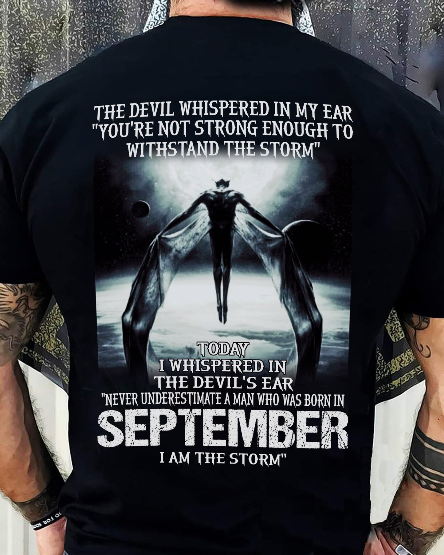 SEPTEMBER - THE DEVIL WHISPERED IN MY EAR - T-SHIRT FOR MAN - TLEE09 (SKU08-35-09)