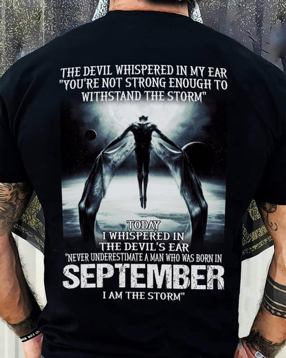 SEPTEMBER - THE DEVIL WHISPERED IN MY EAR - T-SHIRT FOR MAN - TLEE09 (SKU08-35-09)