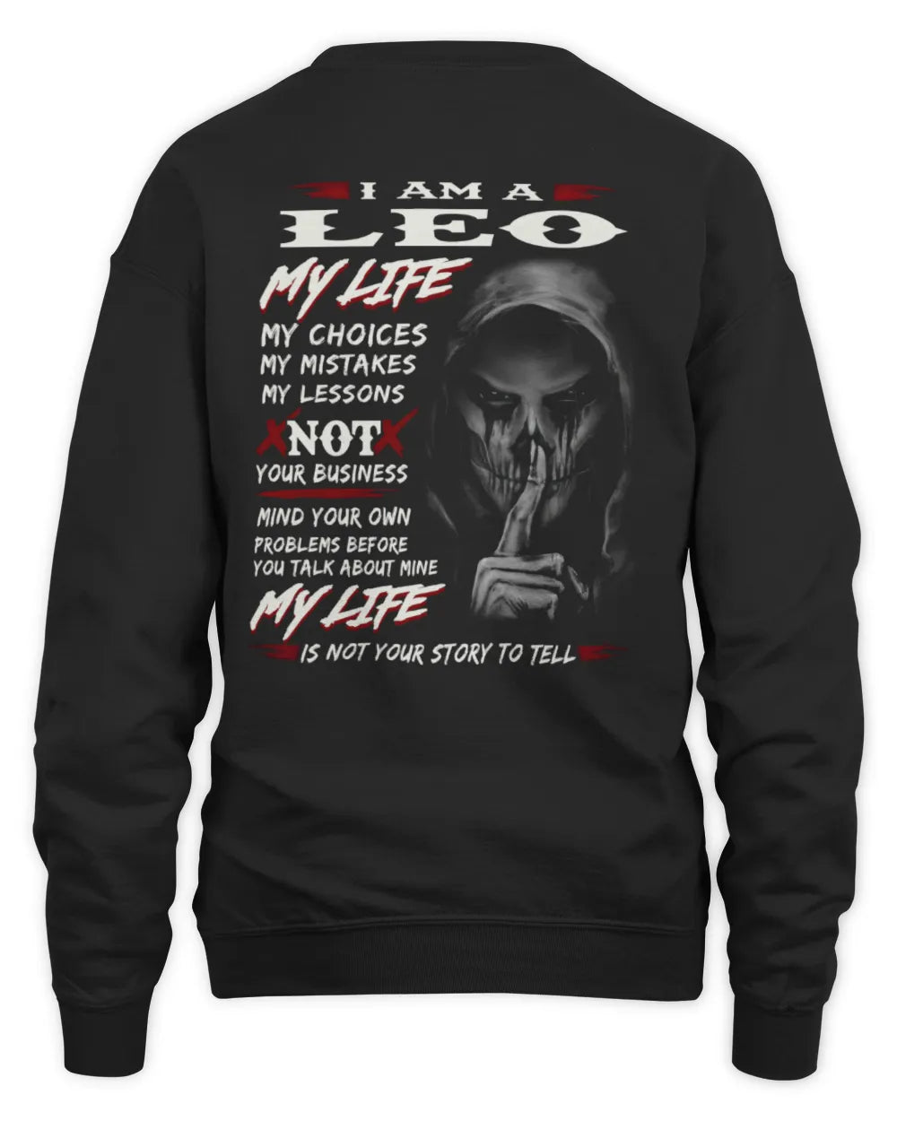 LEO ZODIAC HOODIE FOR MEN – MY LIFE, MY RULES, NOT YOUR BUSINESS - GIFT FOR MAN - TLEE00