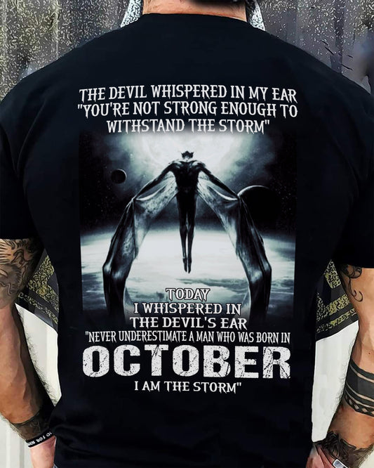 OCTOBER - THE DEVIL WHISPERED IN MY EAR - T-SHIRT FOR MAN - TLEE10 (SKU08-35-10)