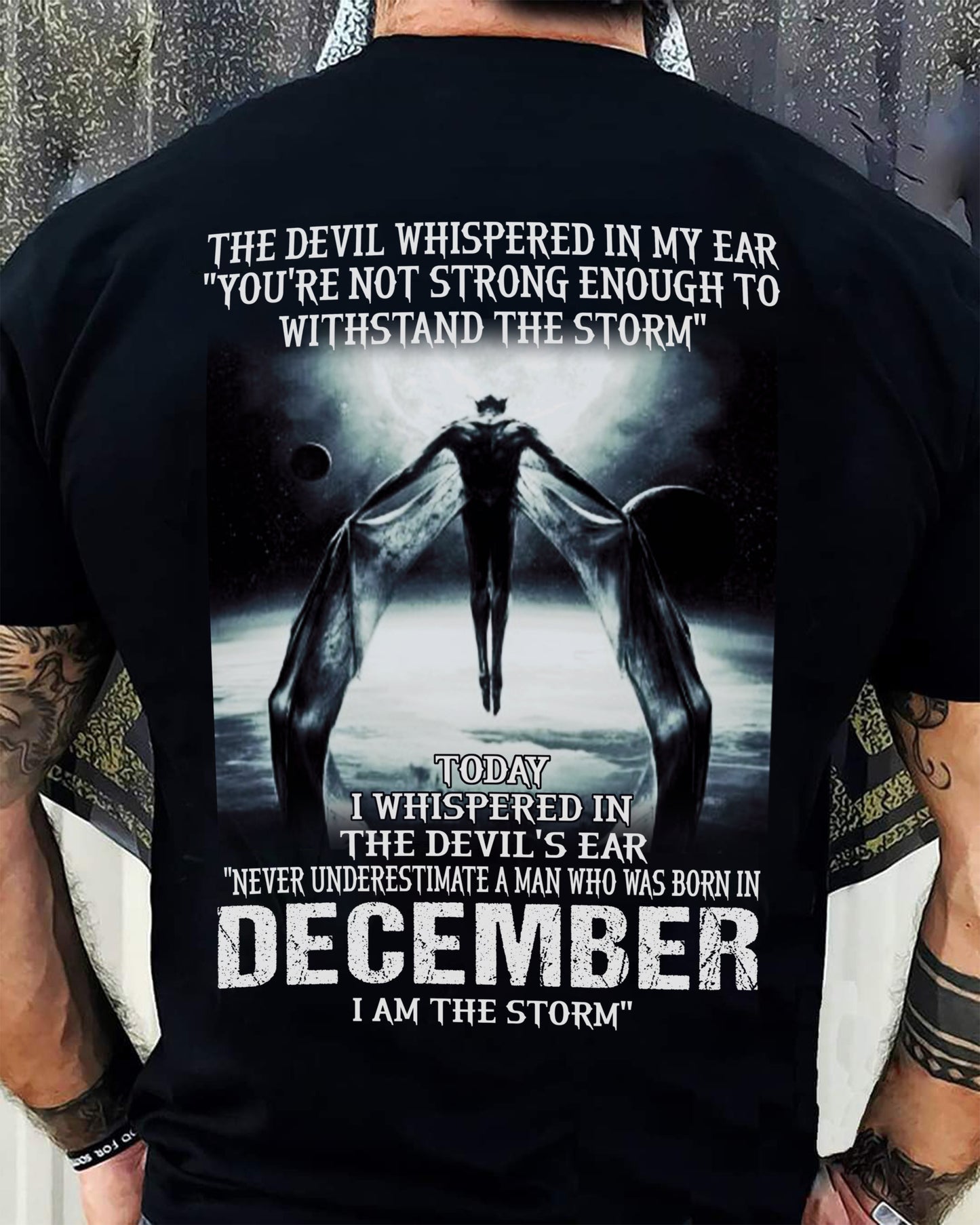 DECEMBER - THE DEVIL WHISPERED IN MY EAR - T-SHIRT FOR MAN - TLEE12 (SKU08-35-12)