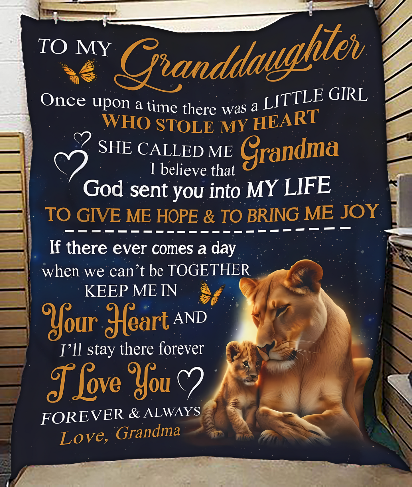 Special Gift For Your Granddaughter Blanket - From Grandma08