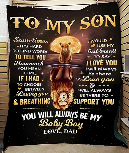 Special Gift For Your Son Blanket - From Dad07