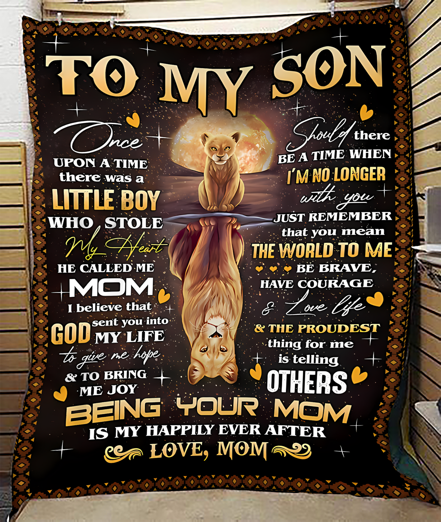 Special Gift For Your Son Blanket - From Mom02