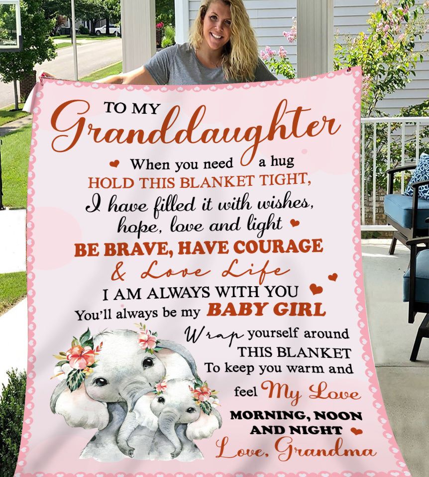 Special Gift For Your Granddaughter Blanket - From Grandma03