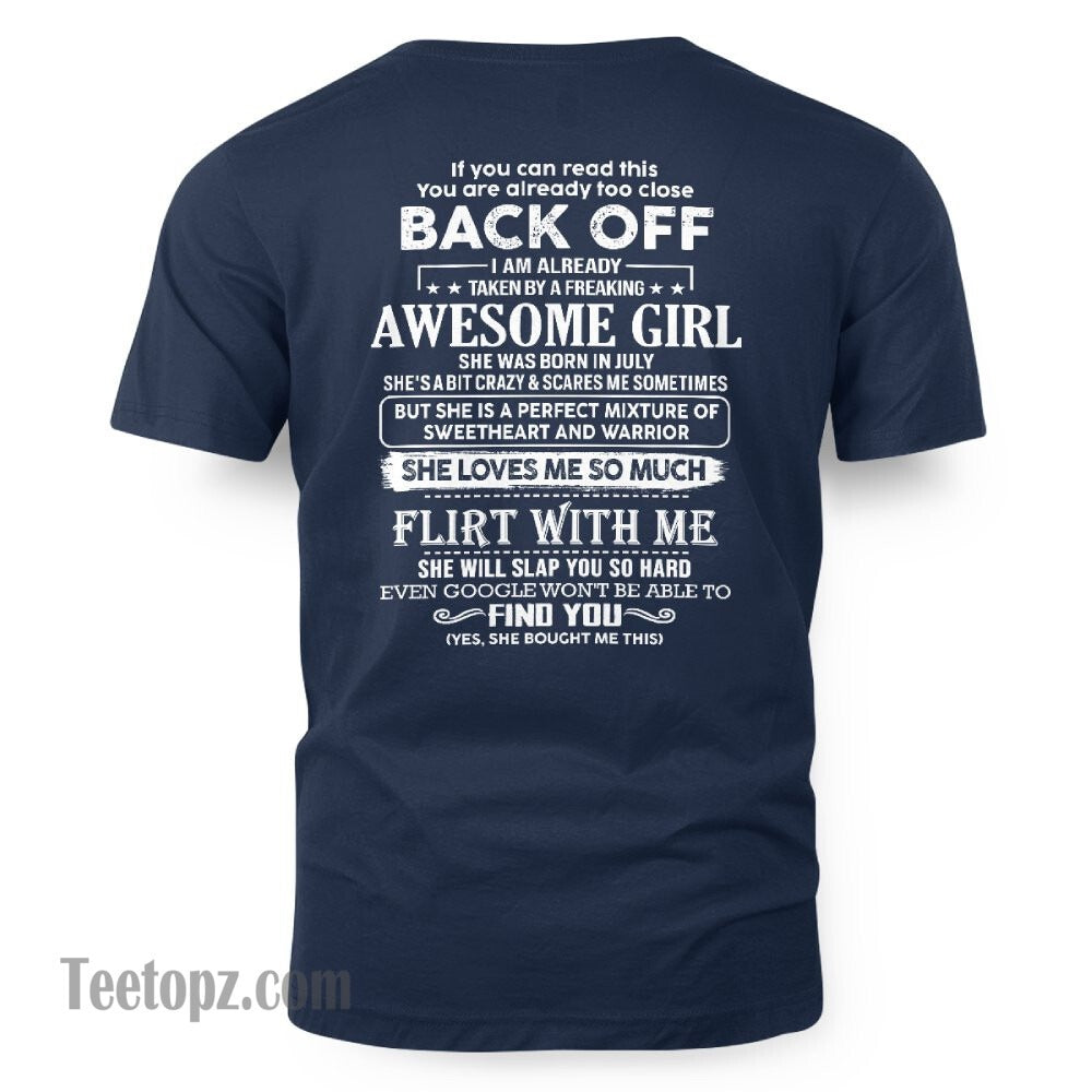 July – Awesome Girlfriend Born In July – Special gift for your Boyfriend – From Wife TLEE07 (SKU06-25-07)