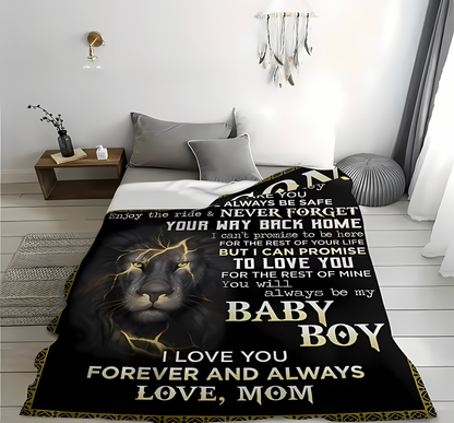 Special Gift For Your Son Blanket - From Mom00