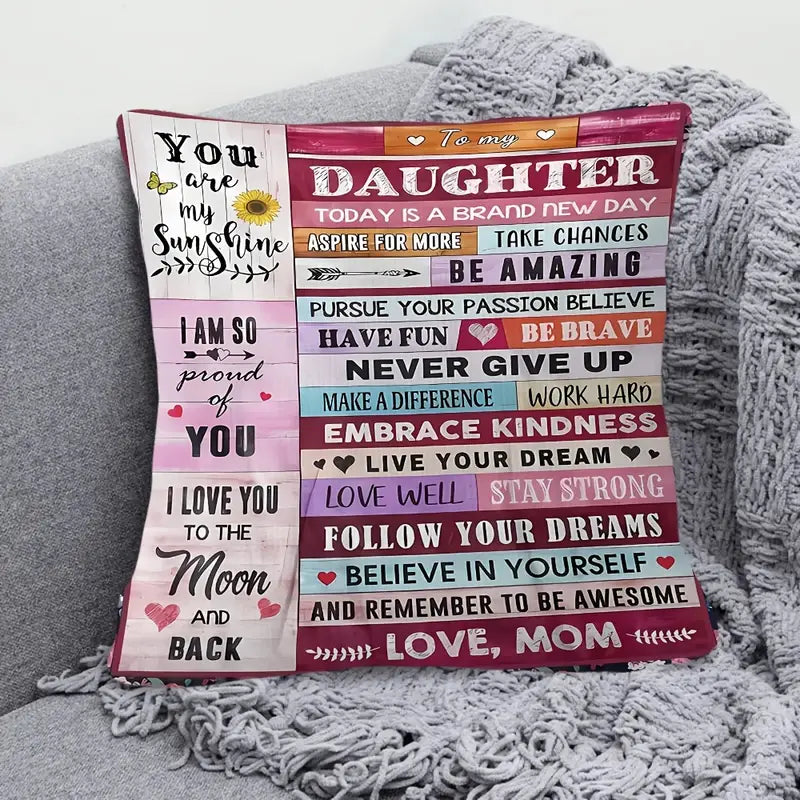 To My Daughter – A Special Gift from Mom - Pillow