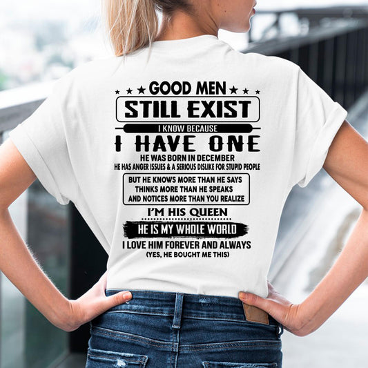 December - Good men Still Exist - gift for your girlfriend, wife from Husband - TLEE12 (SKU-GMSAU-12)