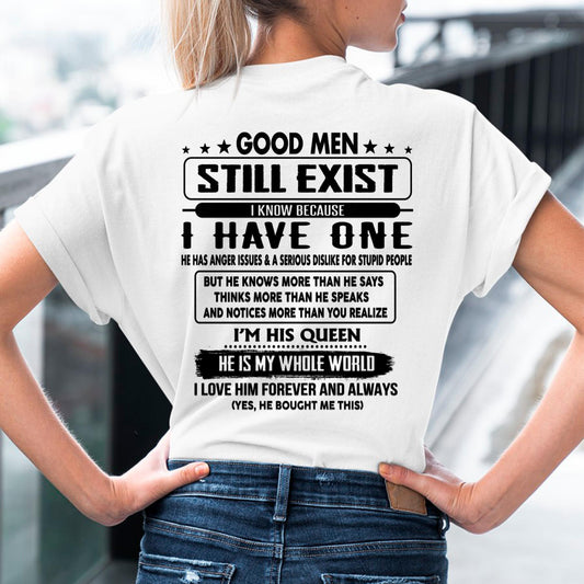 Good men Still Exist - gift for your girlfriend, wife from Husband - TLEE00 (SKU-GMSAU-00)