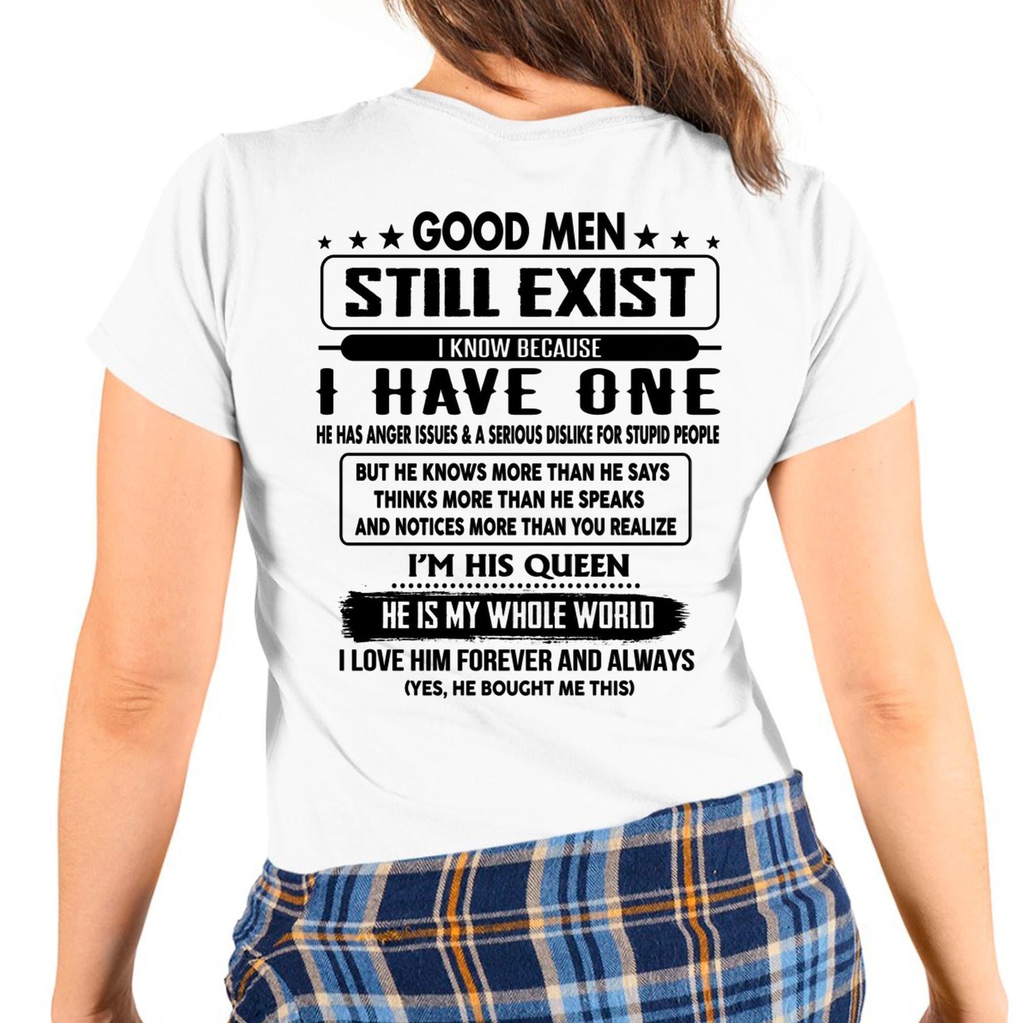 Good men Still Exist - gift for your girlfriend, wife from Husband - TLEE00 (SKU-GMSAU-00)