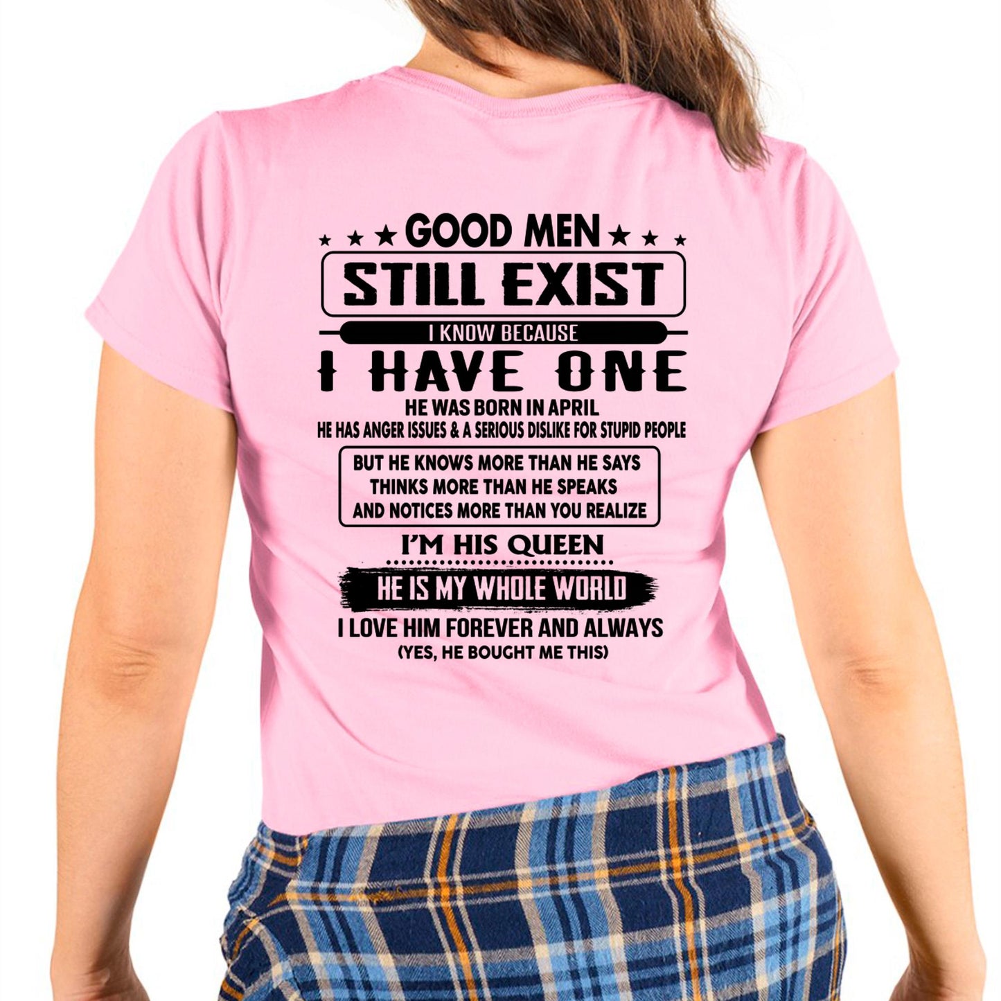 April - Good men Still Exist - gift for your girlfriend, wife from Husband - TLEE04 (SKU-GMSAU-04)