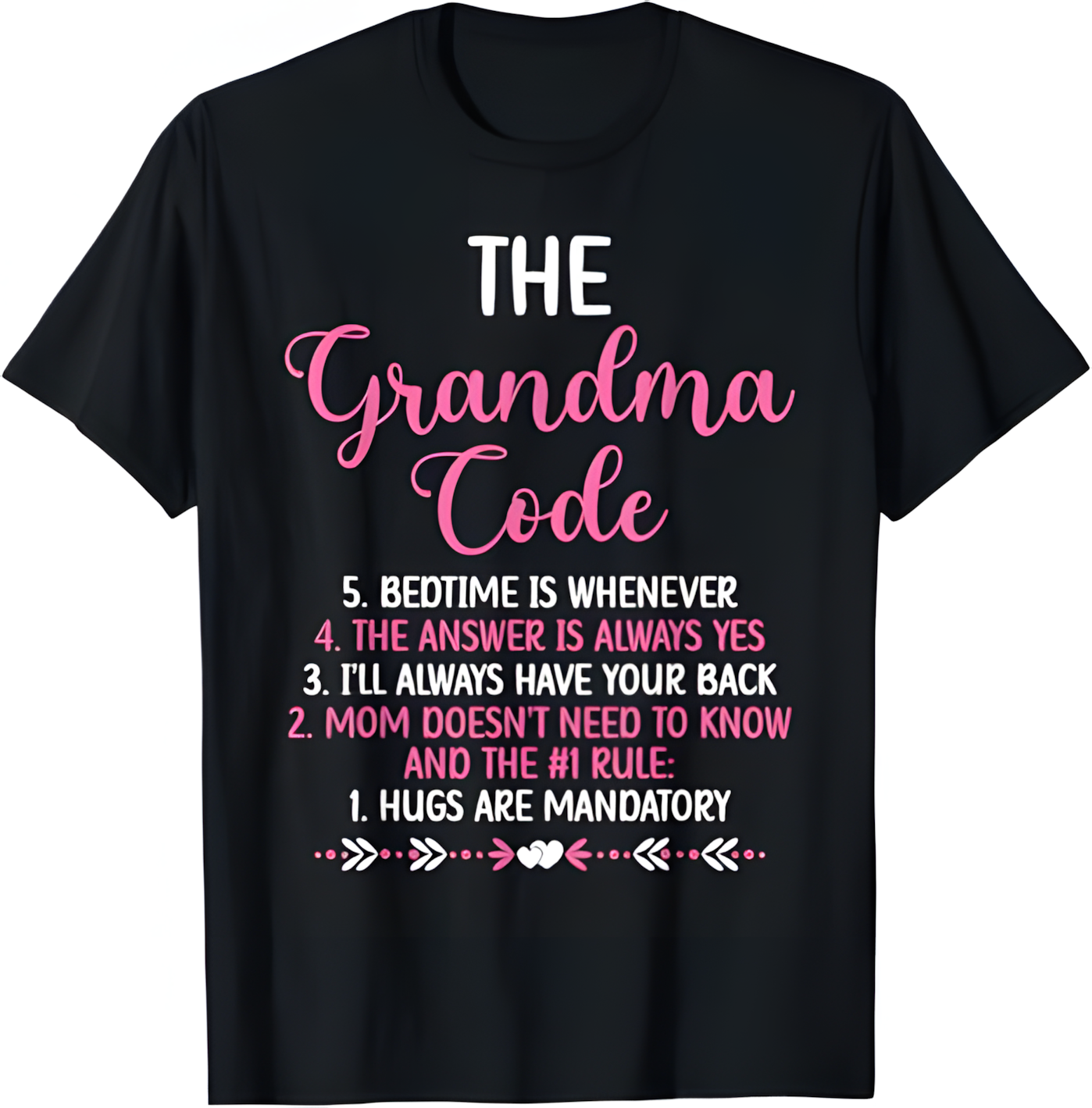 THE GRANDMA CODE T SHIRT - From grandma TLEE00