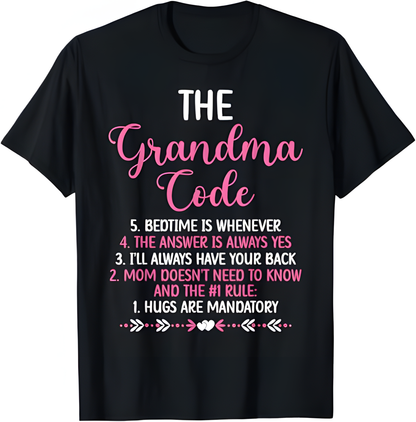 THE GRANDMA CODE T SHIRT - From grandma TLEE00