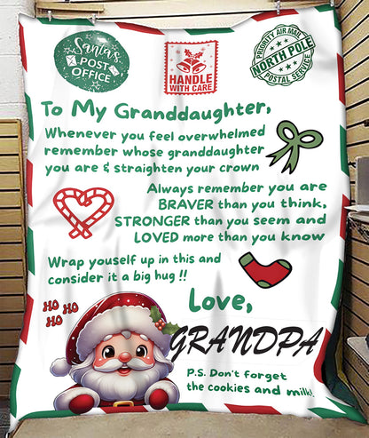 BLANKET FOR GRANDDAUGHTER – COMFORT & WARMTH GIFT  Sherpa Fleece Blanket NTTD00 (SKUB10-181)