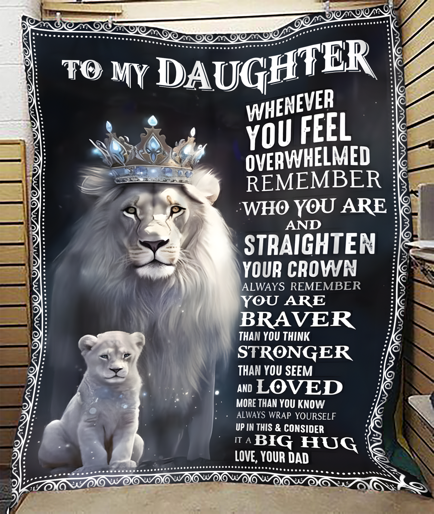 Special Gift For Your Daughter Blanket - From Dad (SKUB12-25)