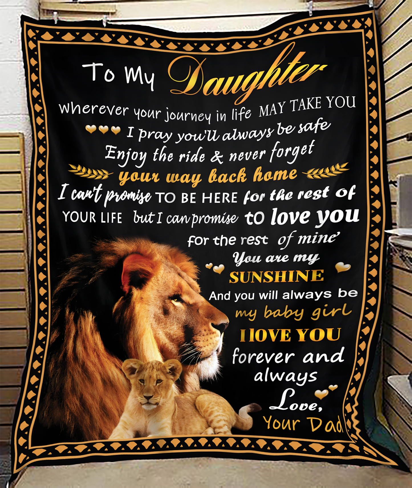 Special Gift For Your Daughter Blanket - From Dad (SKUB12-99)