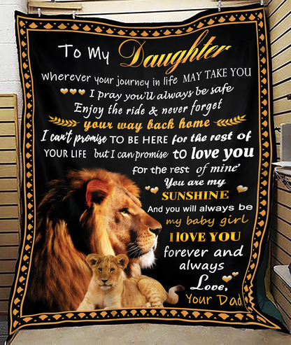 Special Gift For Your Daughter Blanket - From Dad (SKUB12-99)