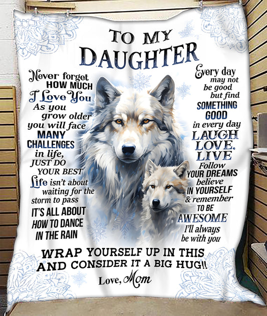 Special Gift For Your Daughter Blanket - From Mom (SKUB12-98)
