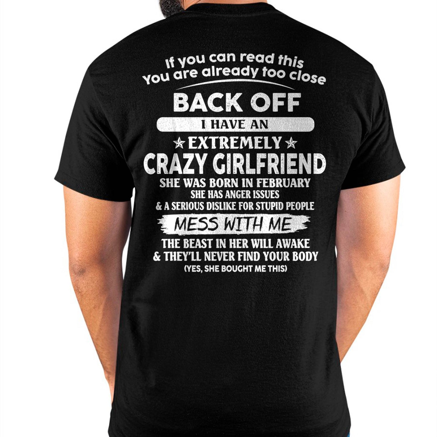 February - If You Can Read This You Are Already Too Close - Gift For Your Boyfriend, Husband From Wife - TLEE02 (SKU07-175-02)