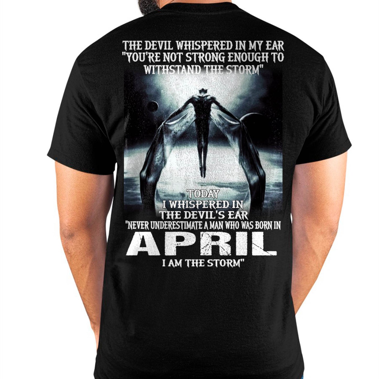 APRIL - THE DEVIL WHISPERED IN MY EAR - T-SHIRT FOR MAN - TLEE04 (SKU08-35-04)
