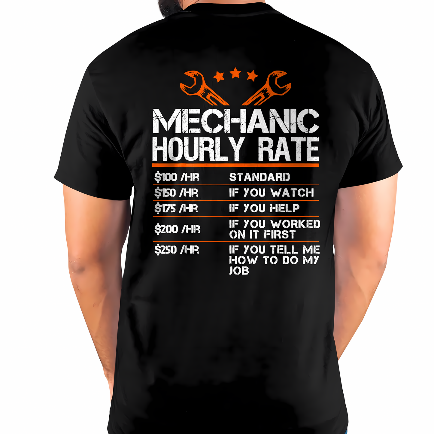 Mechanic Hourly Rate - Gift For Mechanic - TLEE (SKUM08-D01)