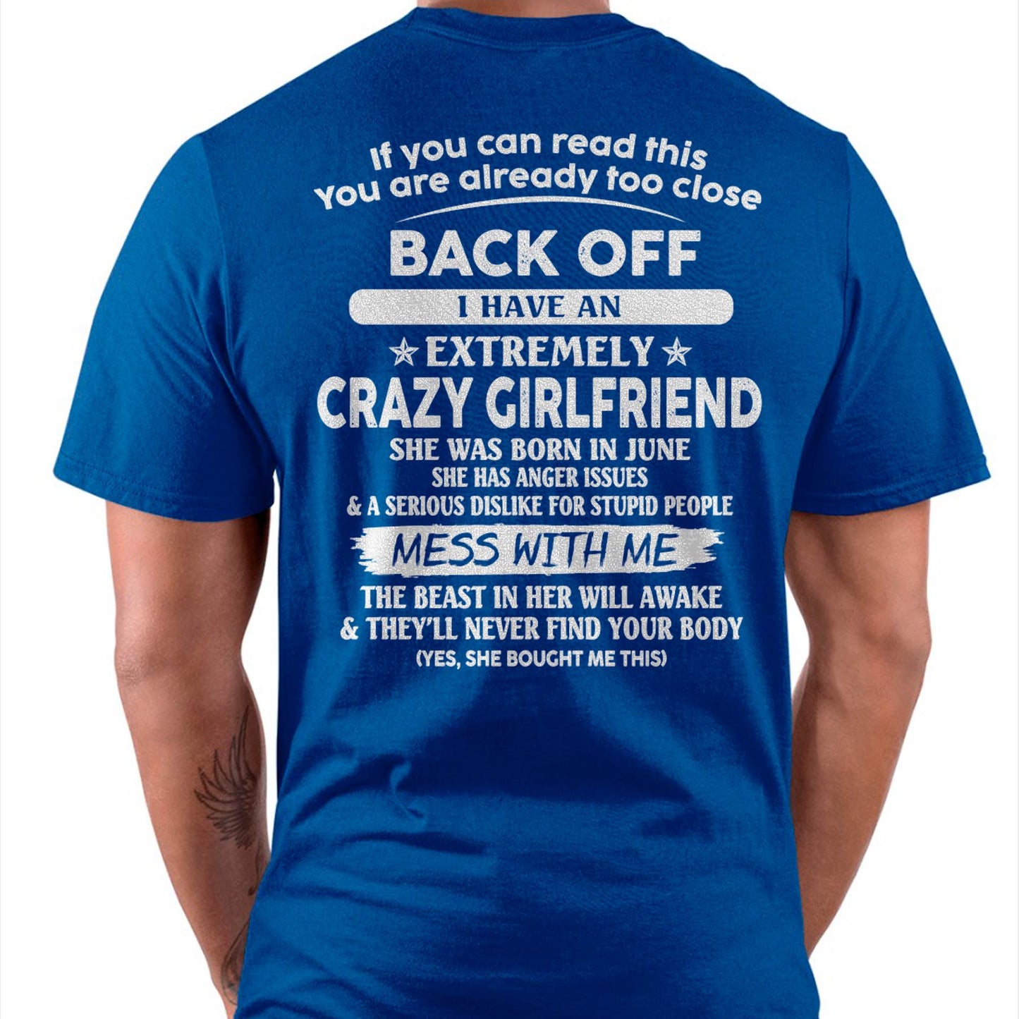 June - If You Can Read This You Are Already Too Close - Gift For Your Boyfriend, Husband From Wife - TLEE06 (SKU07-175-06)