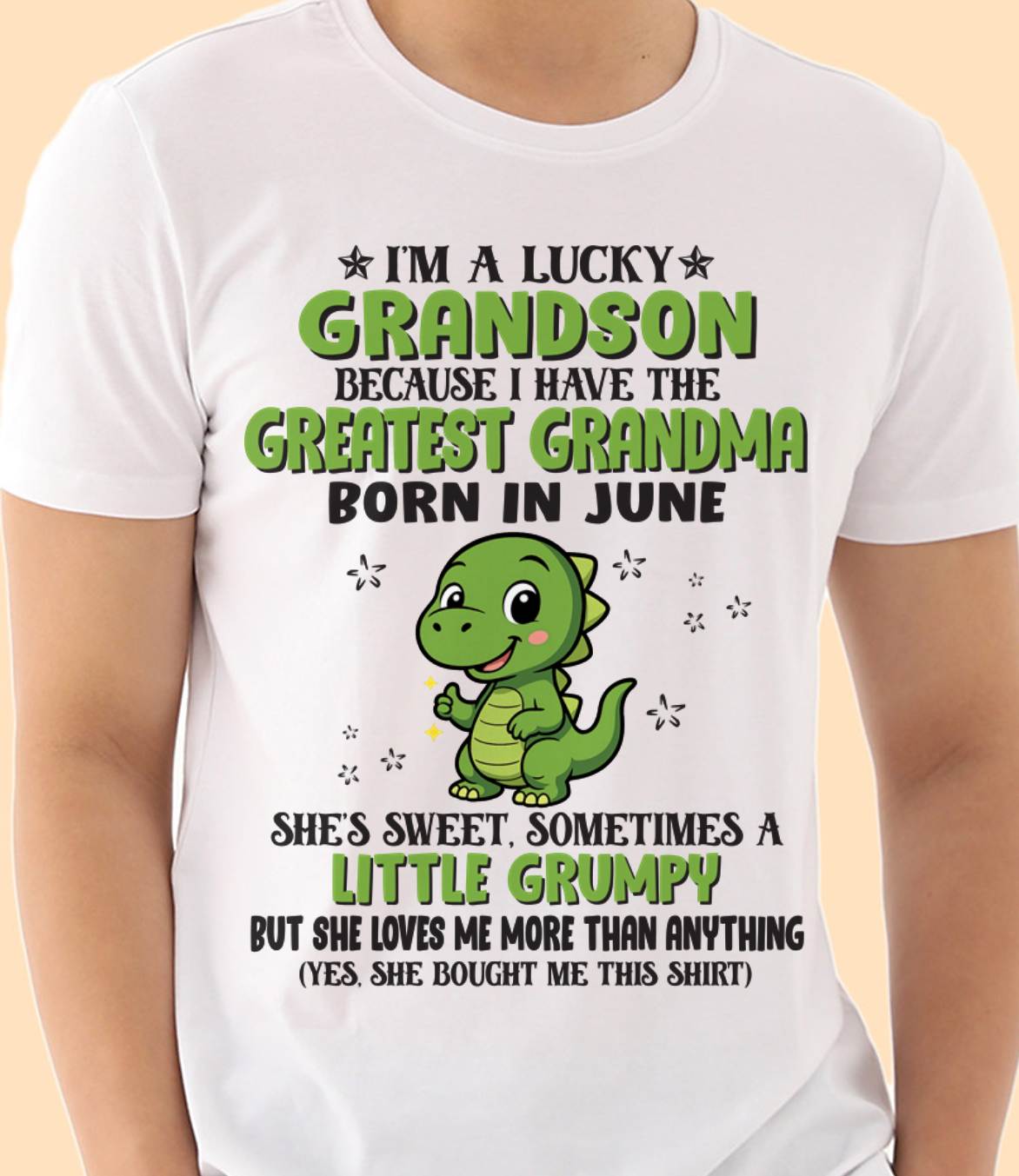 JUNE - I'M A LUCKY GRANDSON BECAUSE I HAVE THE GREATEST GRANDMA - FROM GRANDMA - TLEE06 (SKU09-86-06)