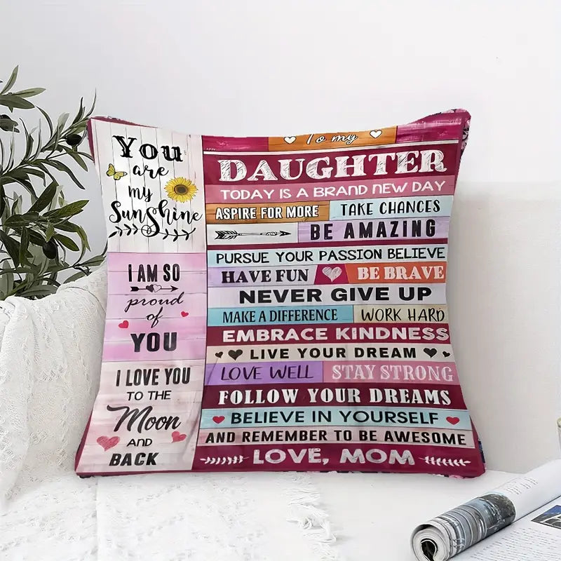 To My Daughter – A Special Gift from Mom - Pillow