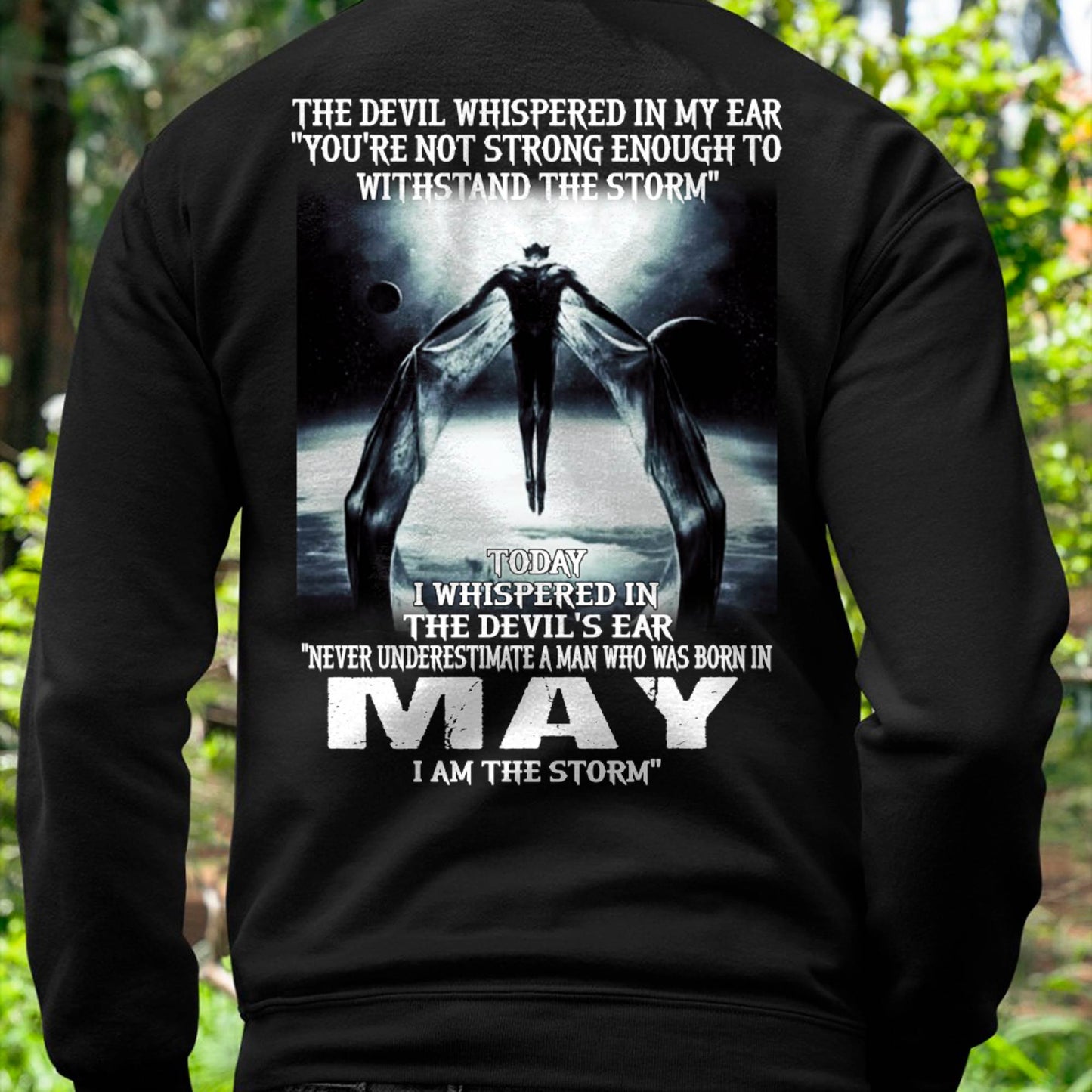 MAY - THE DEVIL WHISPERED IN MY EAR - T-SHIRT FOR MAN - TLEE05 (SKU08-35-05)