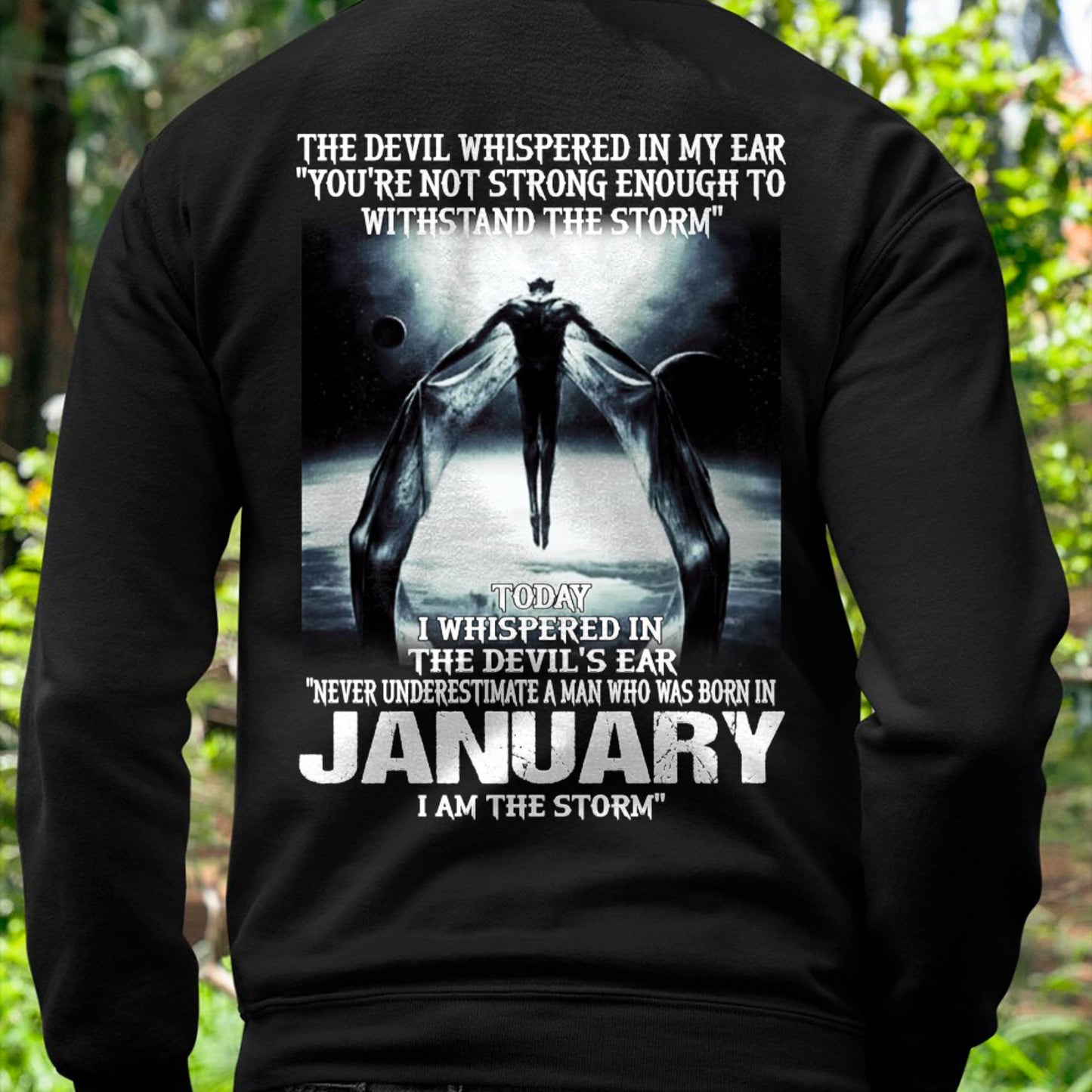 JANUARY - THE DEVIL WHISPERED IN MY EAR - T-SHIRT FOR MAN - TLEE01 (SKU08-35-01)
