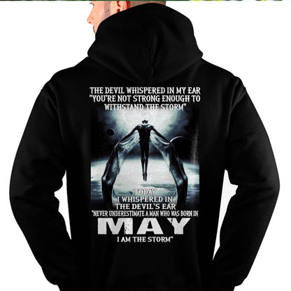 MAY - THE DEVIL WHISPERED IN MY EAR - T-SHIRT FOR MAN - TLEE05 (SKU08-35-05)