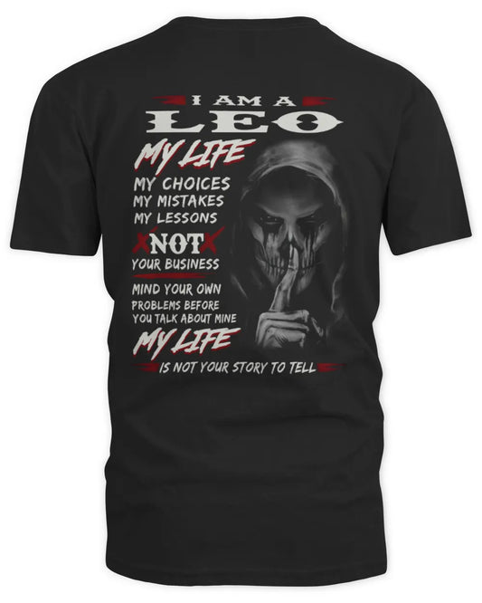 LEO ZODIAC HOODIE FOR MEN – MY LIFE, MY RULES, NOT YOUR BUSINESS - GIFT FOR MAN - TLEE00