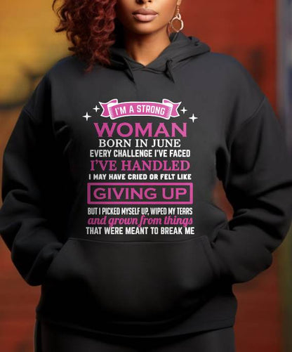 JUNE – I’M A STRONG WOMAN – I FALL, I CRY, BUT I NEVER GIVE UP - FOR WOMEN - TLEE06 (SKU10-66-06)