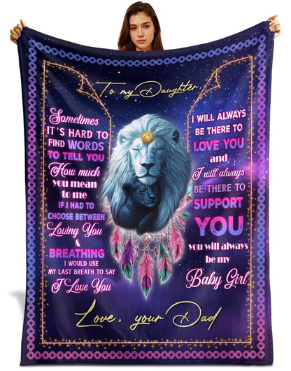 Special Gift For Your Daughter Blanket - From Dad08