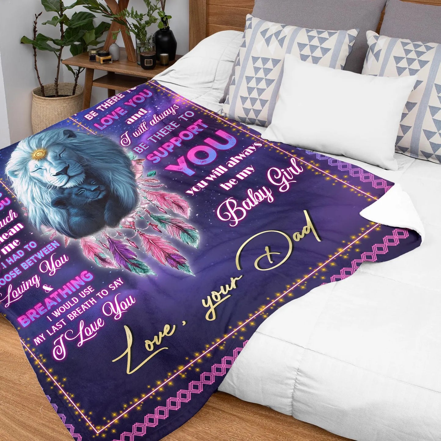 Special Gift For Your Daughter Blanket - From Dad08